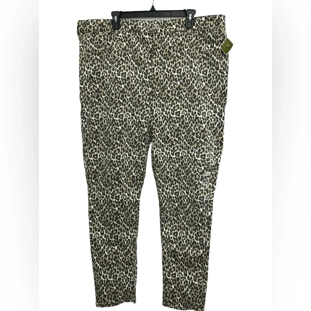 American Eagle Hi Rise Jegging Size 22 Leopard Print Next Level Stretch NWT
